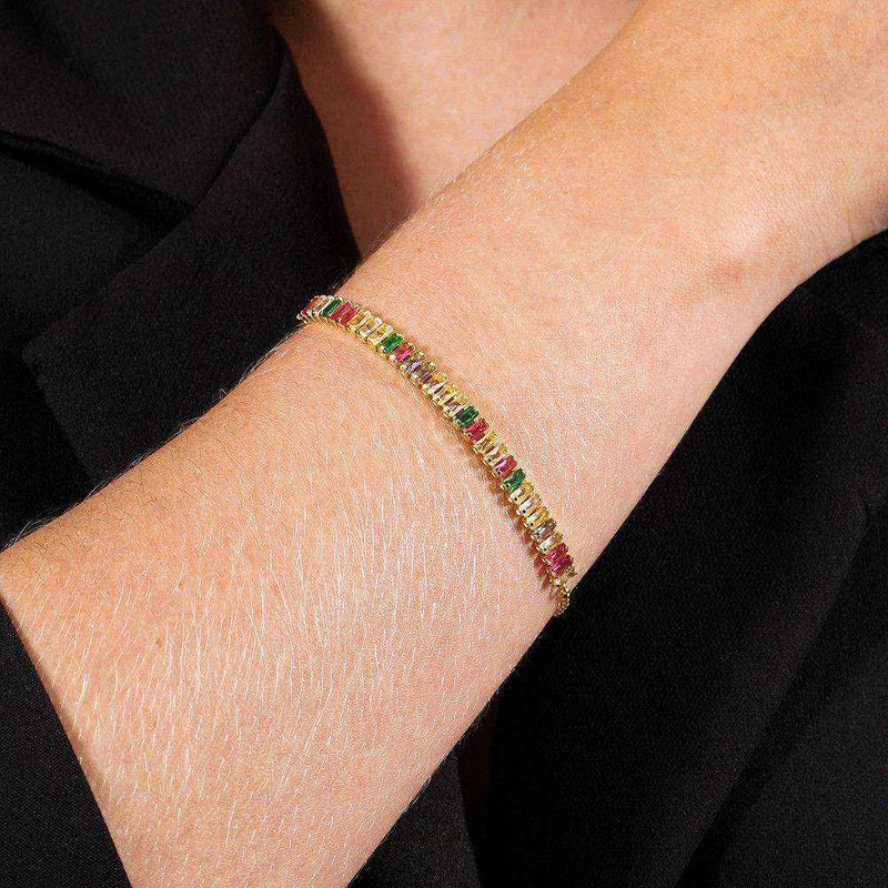 Pulseira Dourada Coloridas