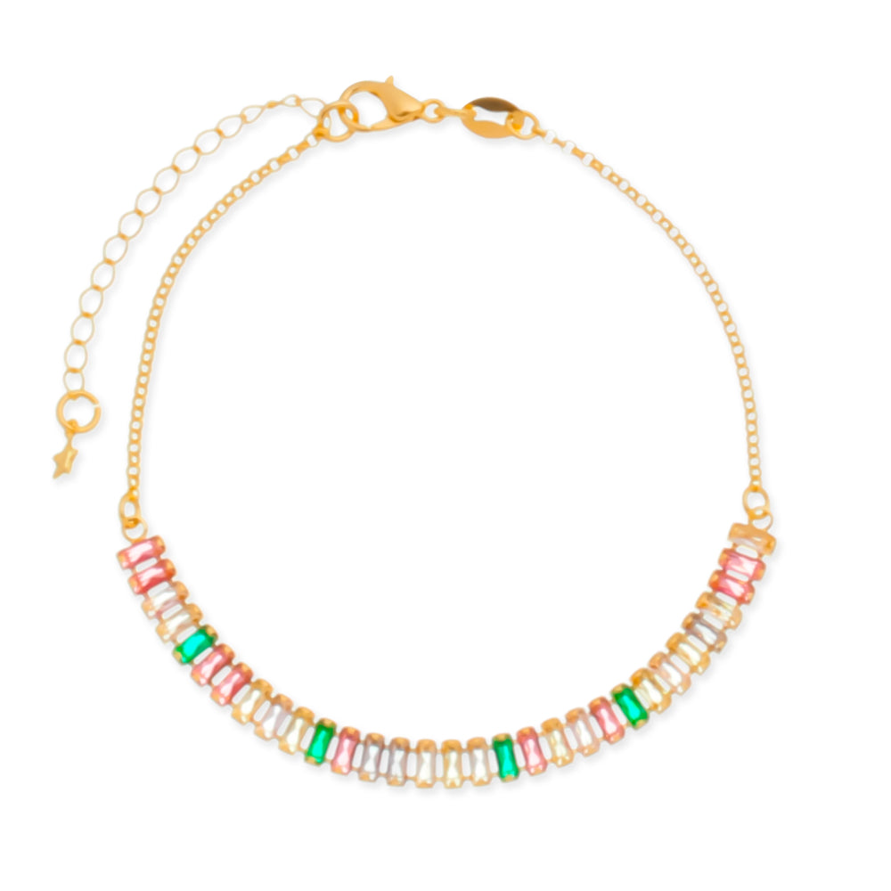 Pulseira Dourada Coloridas